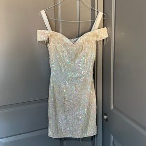 Vintage Nadine Boutique Sequin and Hand Beaded Gown